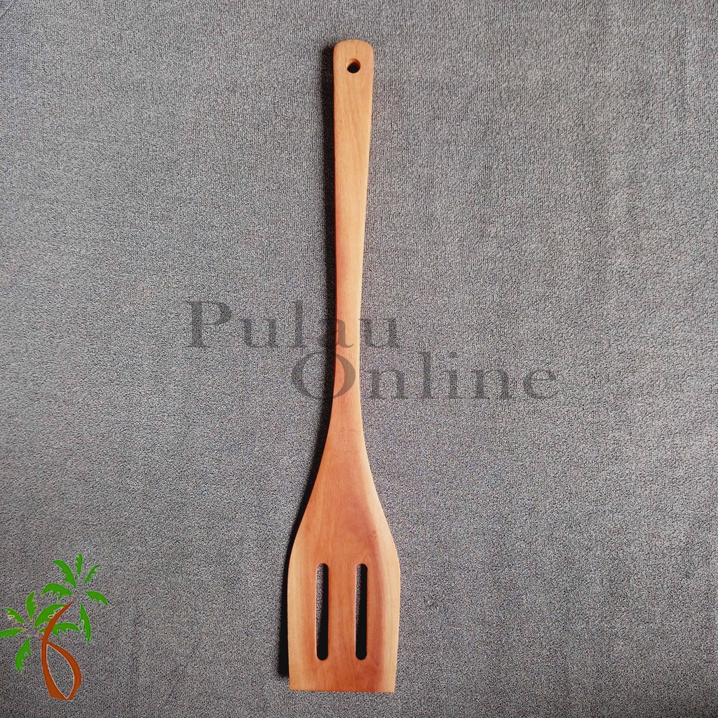 Spatula Kayu Sawo Panjang 33 CM  - Spatula Kayu Set (Isi 5) - Sutil Kayu Aneka Sutil - Set isi 5