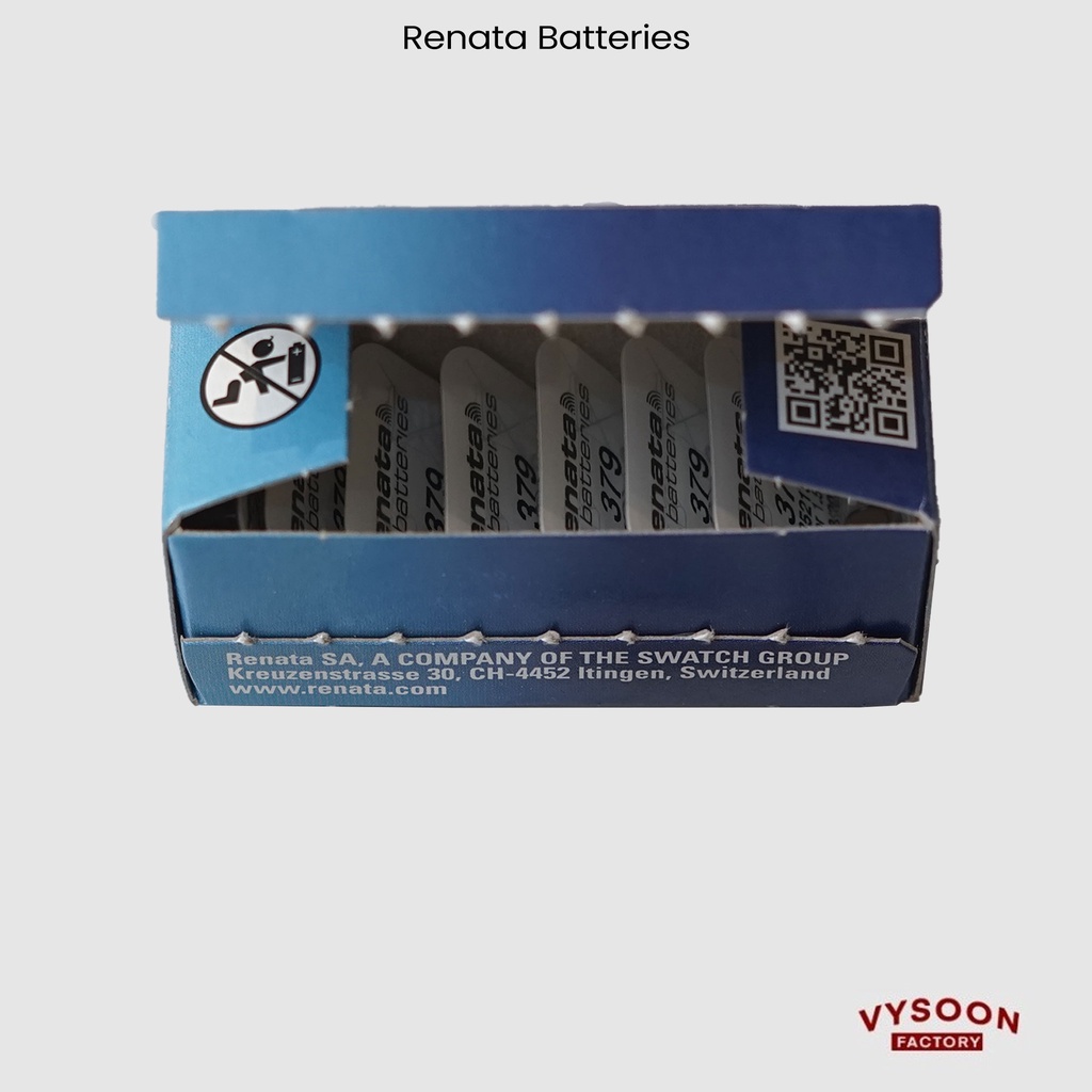 Original Baterai Renata SR521SW 379 Battery Batre Jam Tangan LR521 521