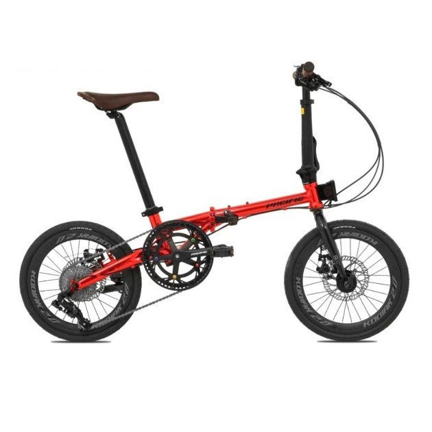 Sepeda Lipat Pacific STEEL KODIAK 2.0 1x9 MD 16 Inch 9 SP Garansi SNI-Red Chrome