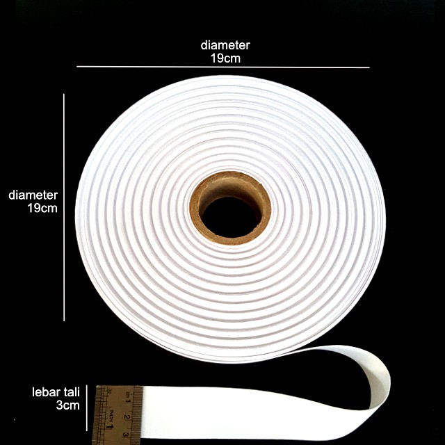 

BAHAN TISSUE ROLL / bahan tali pita kalung lanyard tissue tisu tisue printing sublim gantungan id