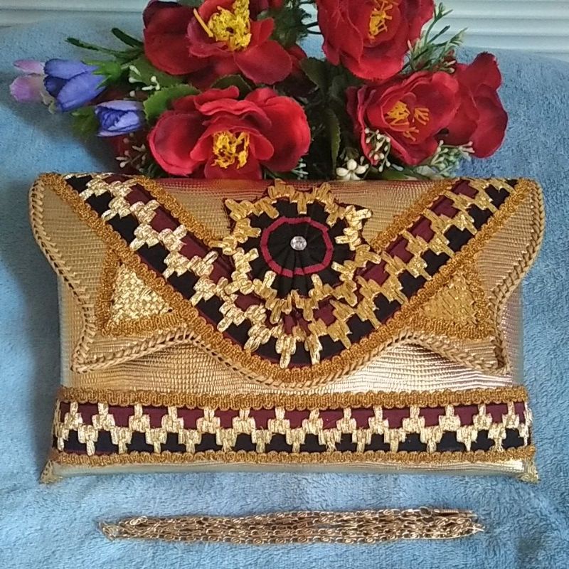 Clutch wanita/Dompet tapis/clutch tapis/tas tapis/tas etnik (tas wanita, tas pesta, Sovenir, oleh-ol