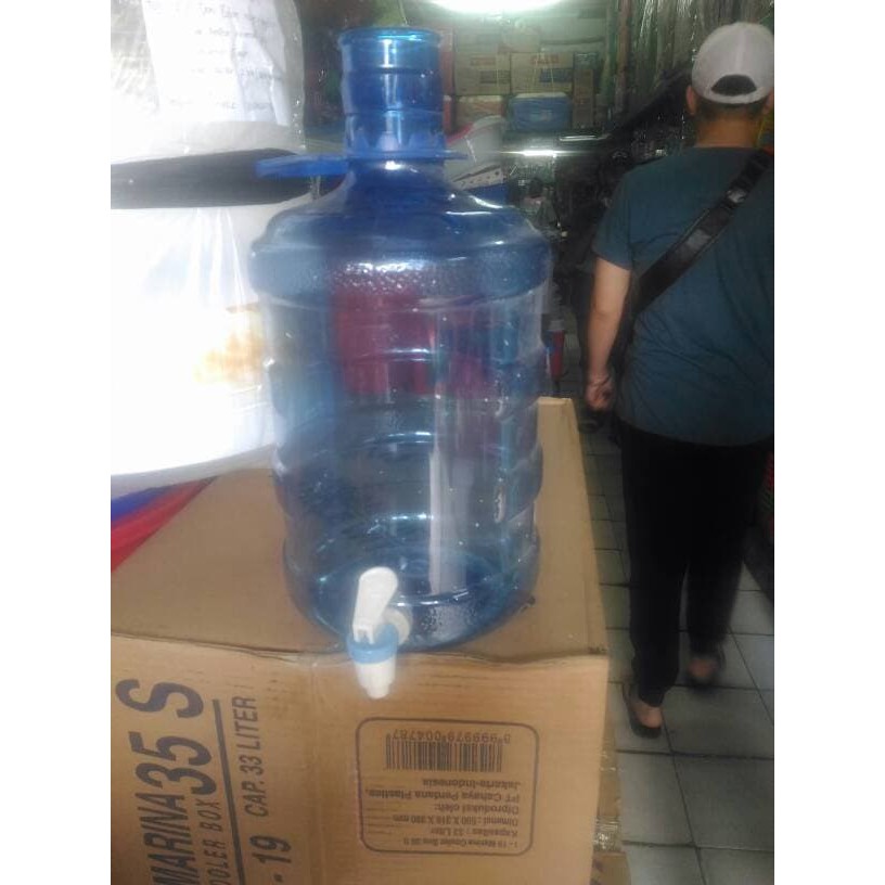 TERLARIS ... GALON AIR/ DISPENSER AIR 5 LITER DENGAN KRAN (GOJEK ONLY)