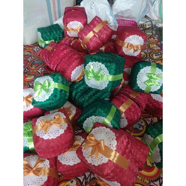 

[ HALODUL ] BESEK BAMBU WARNA | KOTAK NASI | BESEK CATERING UKURAN 5X 5 : B5 PWR