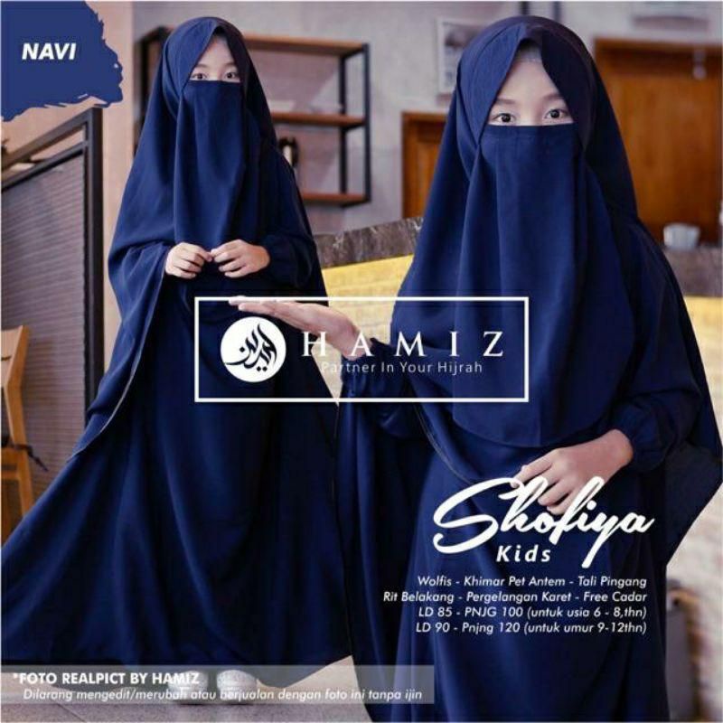 GAMIS ANAK SHOPIA SET CADAR USIA 10-14 TAHUN//GAMIS 3IN1//GAMIS ANAK TERMURAH//GAMIS CADAR ANAK