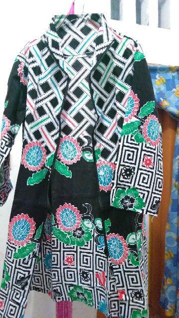 Zahidah  Blazer 2in1 Batik Dress Maxi Pendek M -  Xl