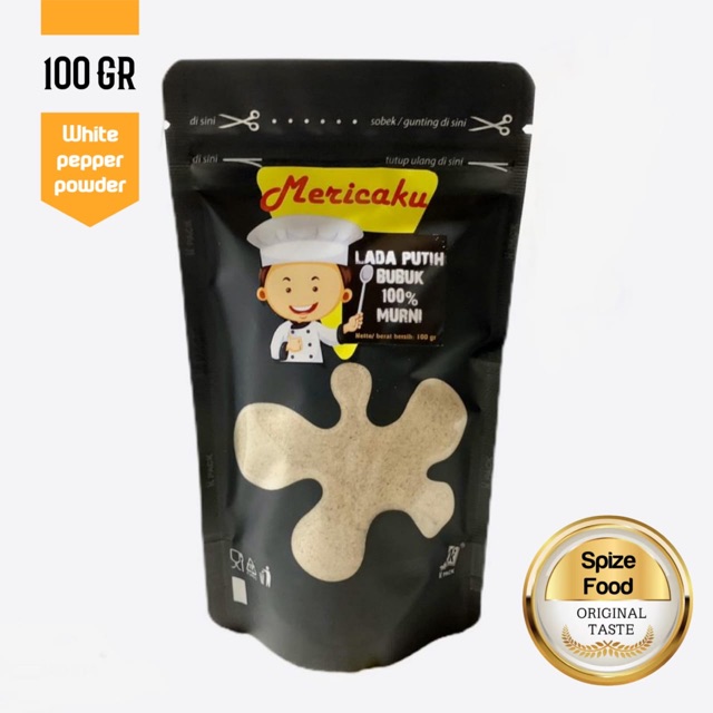 

LADA PUTIH BUBUK SUPER MERICAKU - merica bubuk 100 gr / white pepper powder original 100 gr