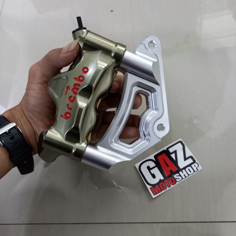 Braket Bracket Kaliper Brembo GP4 4 Piston IMPORT Pnp Ninja Megapro Tiger