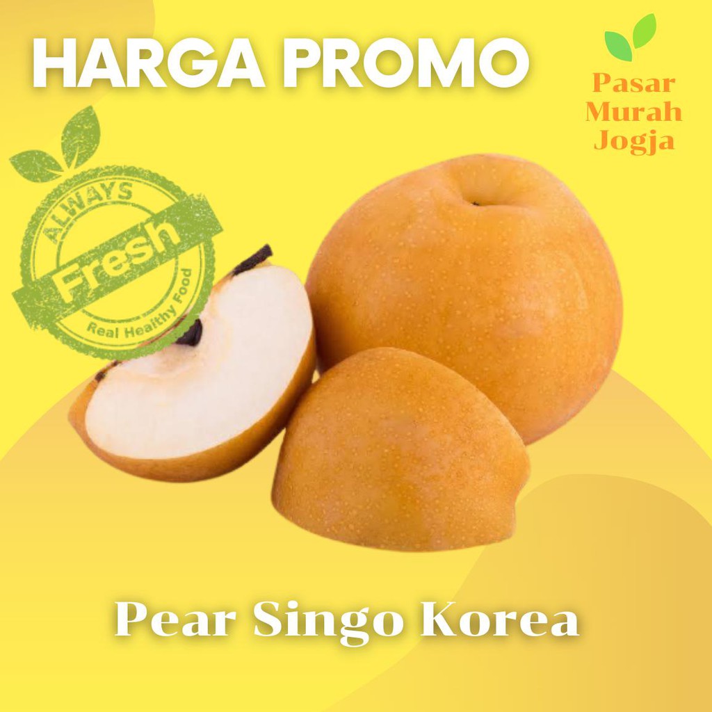 Buah Pear Fresh Pir Singo Korea 1 Kg Buah Import Segar Pasar Murah Jogja