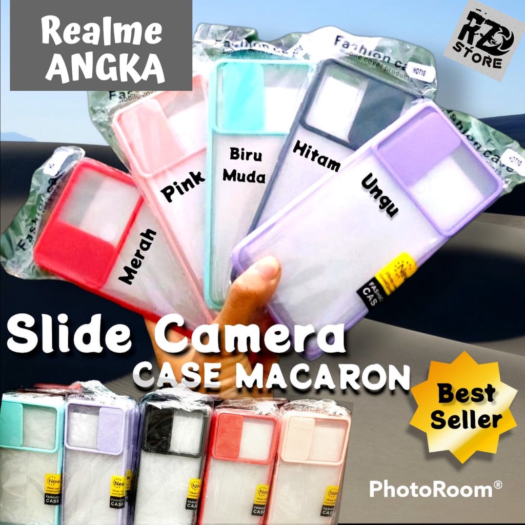 CASE SLIDE KAMERA REALME 5 5i 5s 7 NARZO 20 PRO HARD CASE CASING