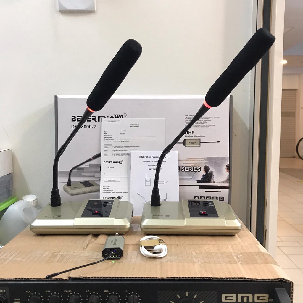 Mic Podium Wireless Beyermic DSC8000 DSC-8000 2 Mic Original