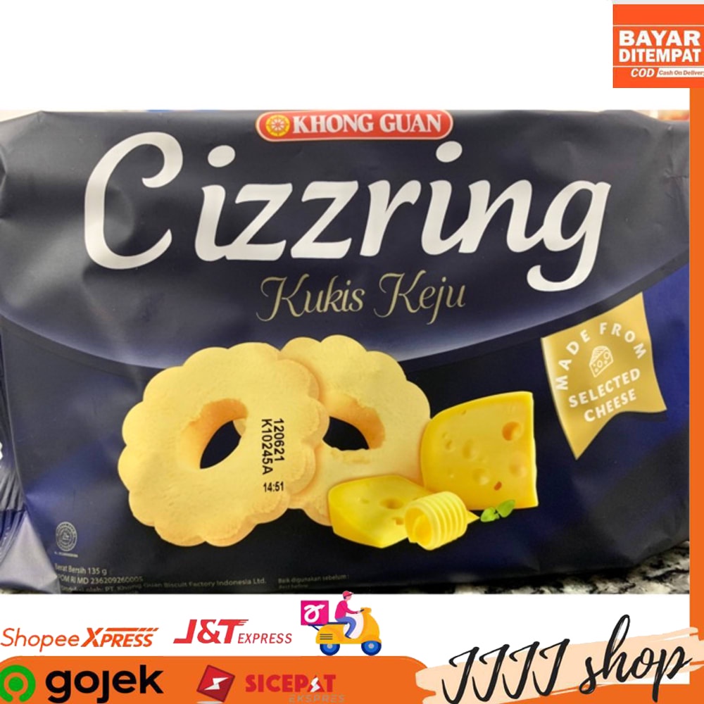 

Khong Guan Cizzring Biskuit Snack Cemilan Rasa Keju 135 gr