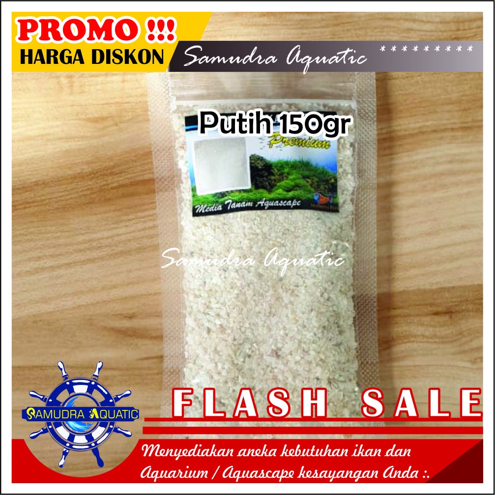 Pasir Hias SILIKA PUTIH 150gr, Pasir Putih Silica Putih Pasir Aquarium Aquascape KEMASAN PREMIUM