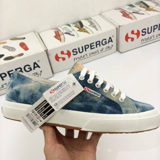 superga tie dye denim sneakers