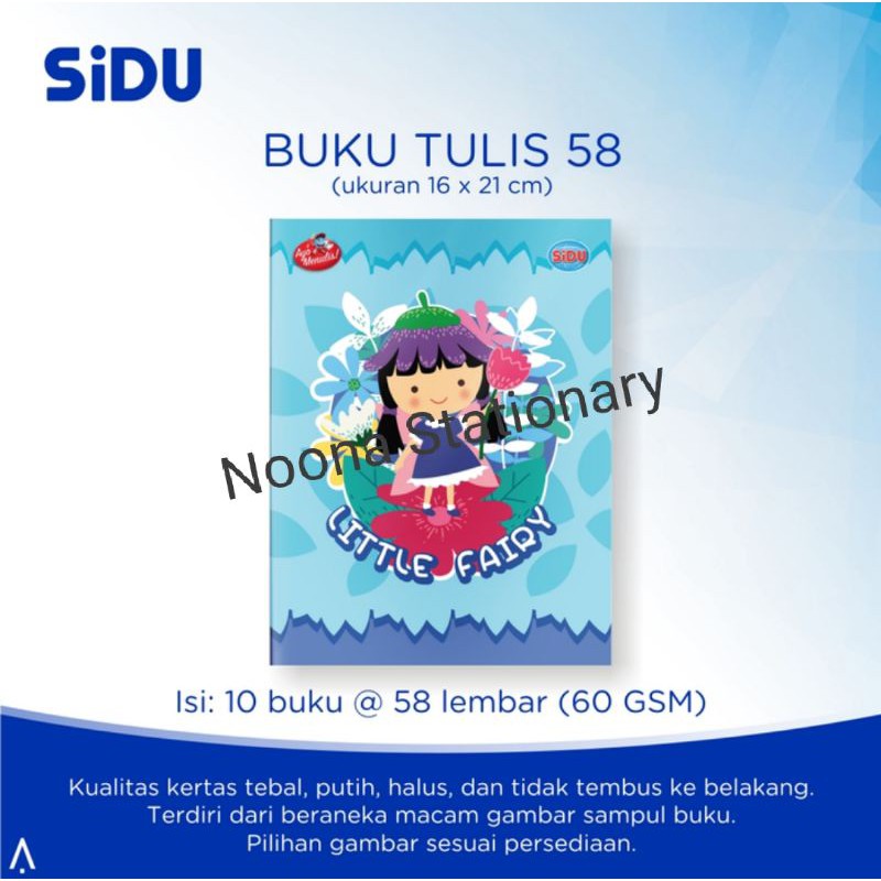 

Buku Tulis Sidu 58 Lembar / SDU EB 58 / Sidu 58