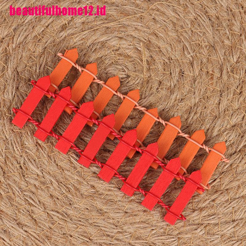 (beautifulhome12.id) 5pcs Miniatur Pagar Kayu Untuk Dekorasi Taman Mini / Rumah Boneka DIY