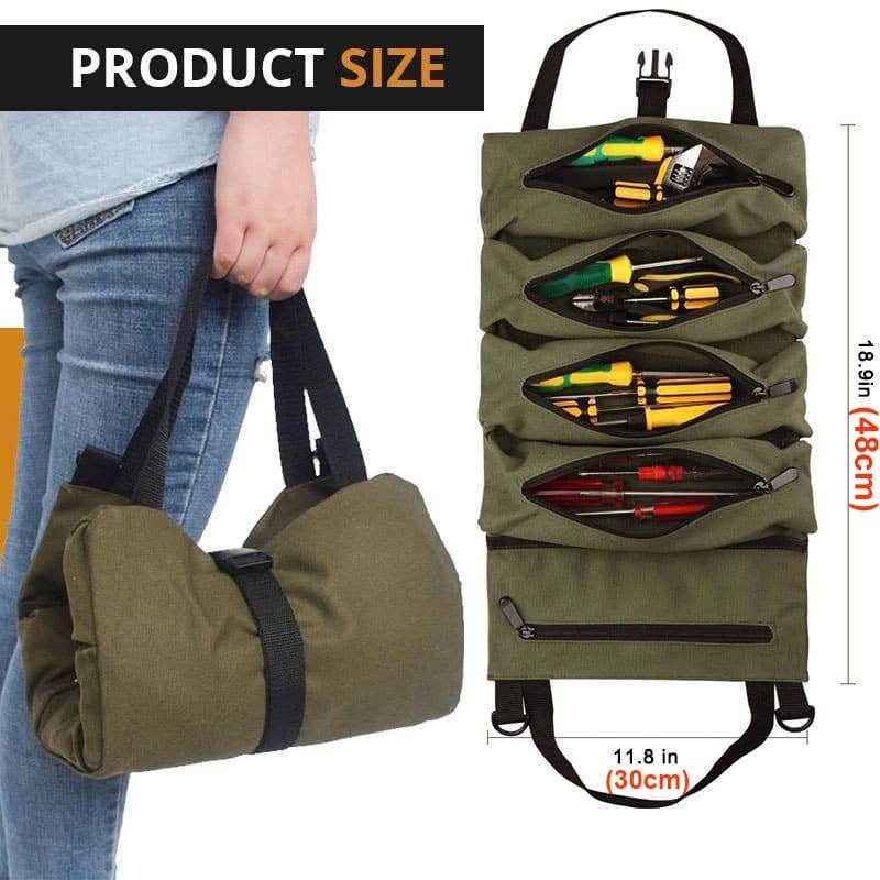 Tas Perkakas Serbaguna Roll Pouch Tool Bag - ISY01 - Army Green