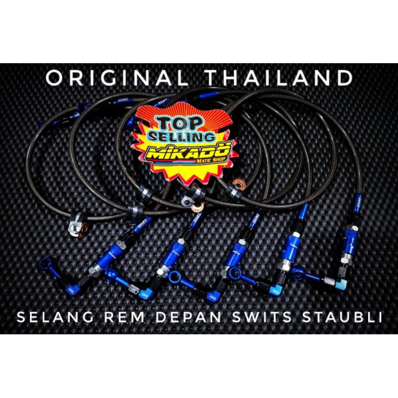 selang rem depan swits staubli 90 derajat 45 drajat original thailand
