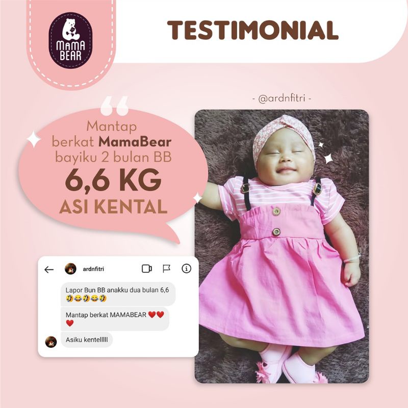 MamaBear ZoyaMix Sereal Kedelai dengan daun Katuk Rasa Melon - Pelancar ASI Booster n