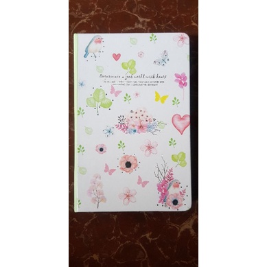 

Bujo. Bird and Flowery Journal. Cute planner and scheduler.