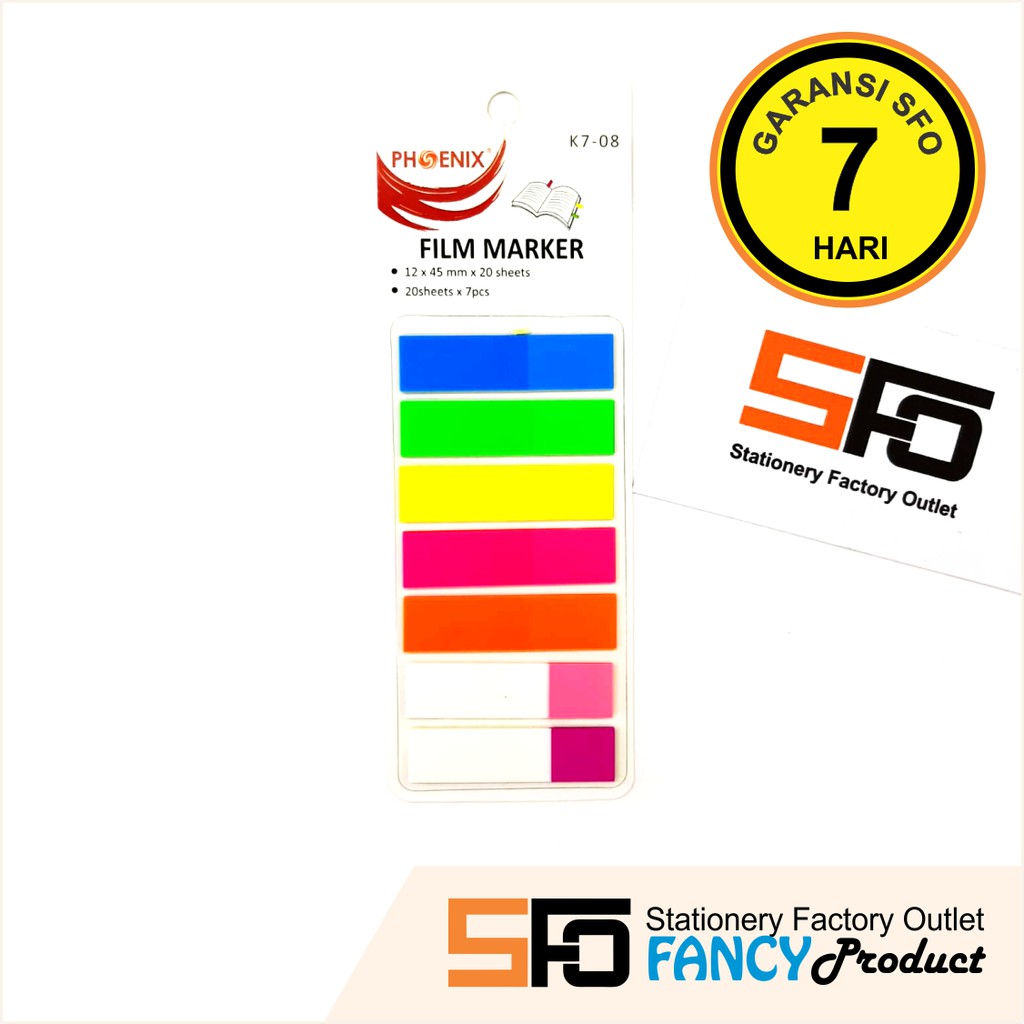 

Index Tabs Phoenix 7 Warna - K7-08