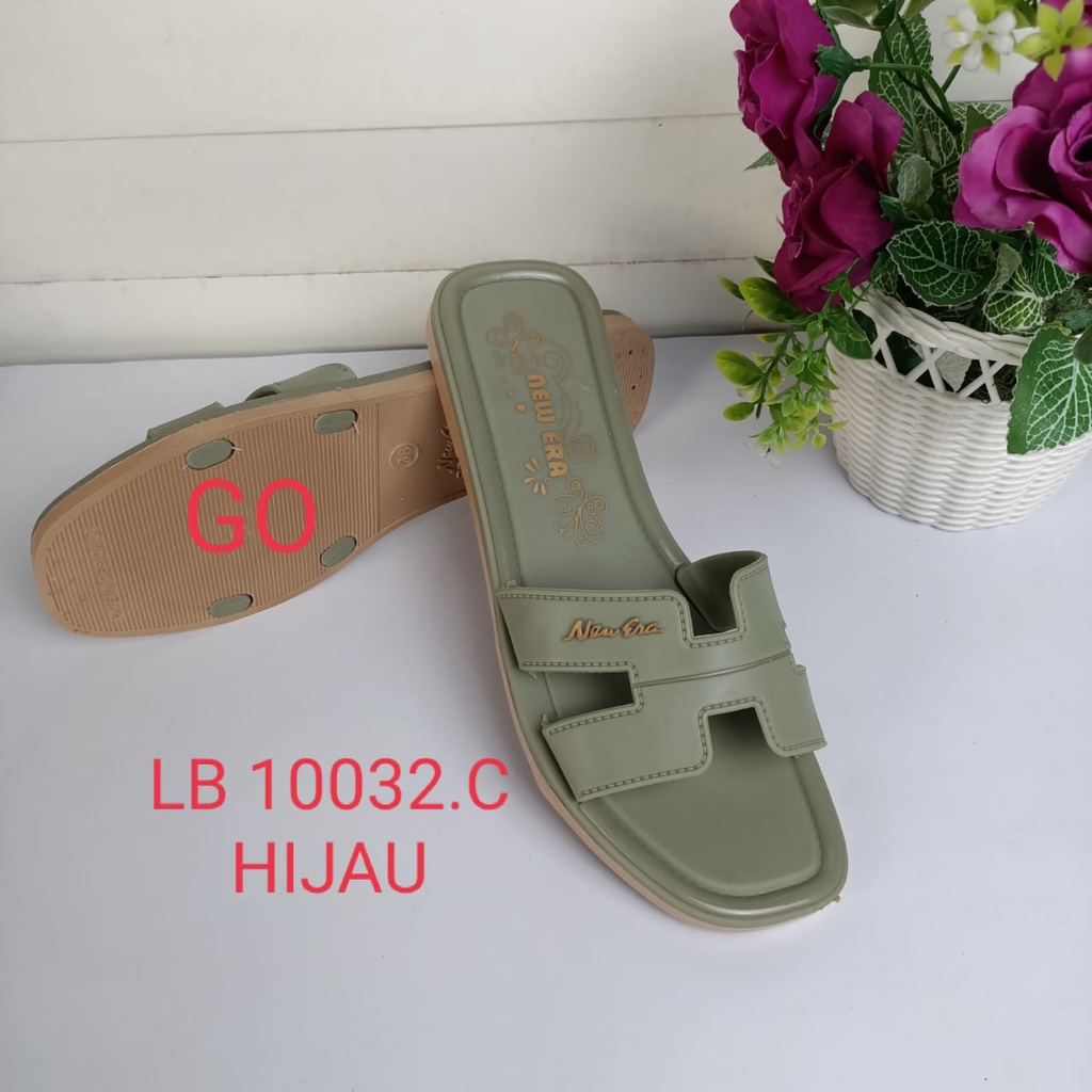 gof NEW ERA LB 10032.B Sandal Selop Wanita Karet Sandal Slop Jelly Sendal Cewek