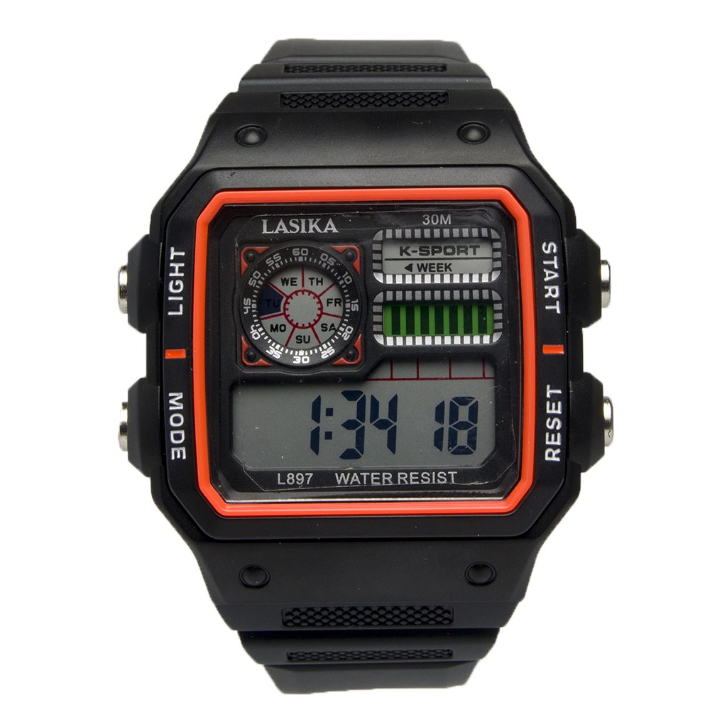 Jam Tangan Digital Sport Lasika 897M Original Tahan Air