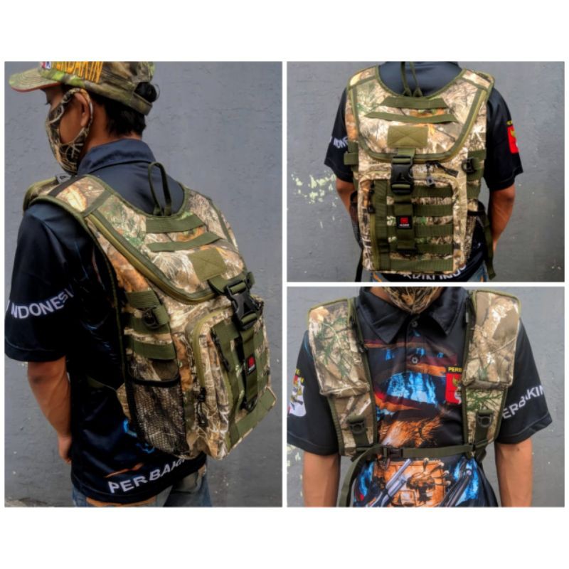Tas punggung camo tas multifungsi