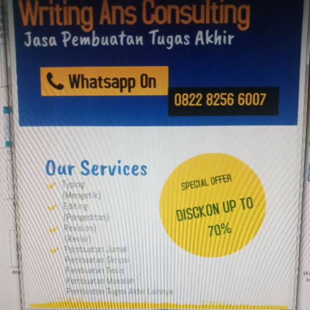 Jasa pembuatan tugas akhir