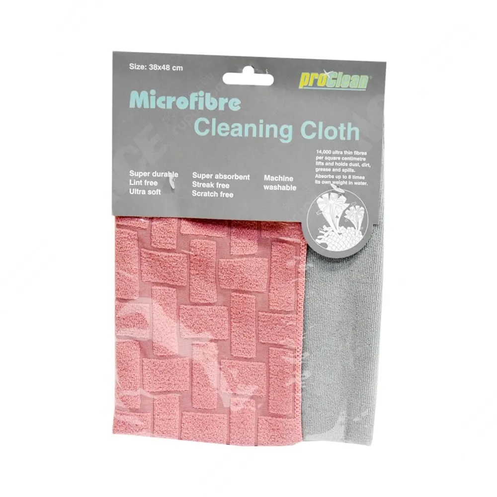 ACE Proclean Kain Lap Microfiber - Pink Abu-abu