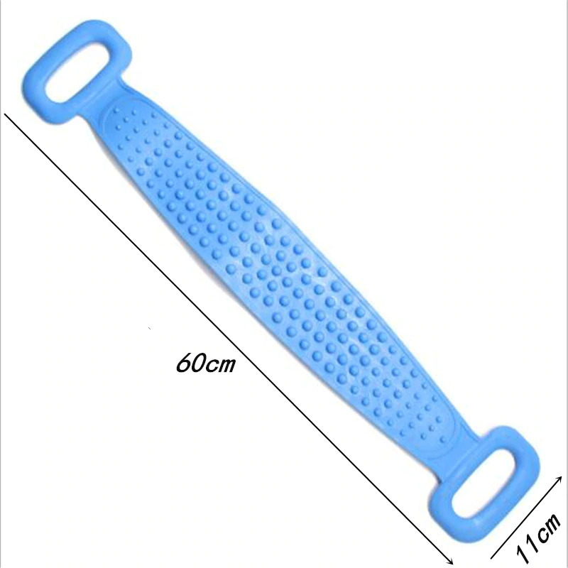 BWOHOPS Alat Bantu Mandi Sikat Punggung Silicone BW60 BIRU