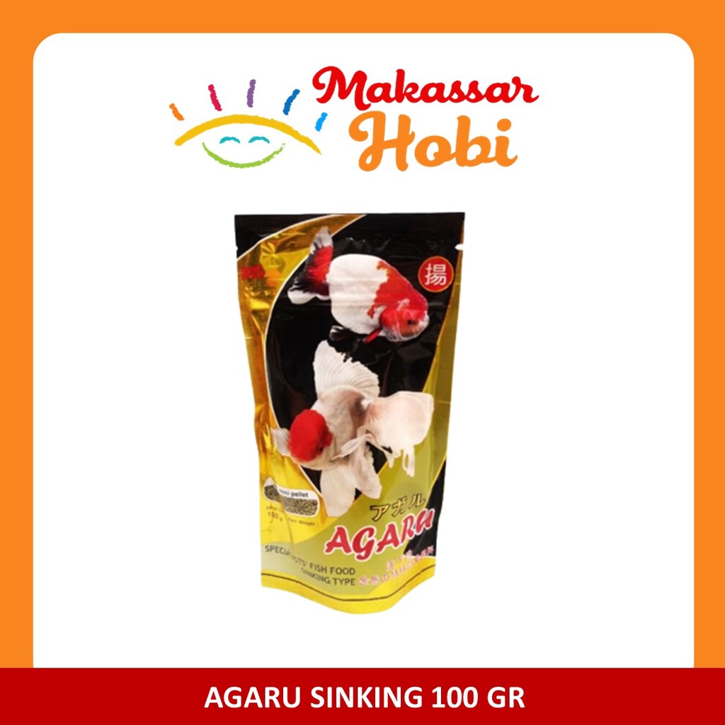 AGARU Floating &amp; Sinking 100gr Makanan Pakan Ikan Hias Mas Koki 100 gr