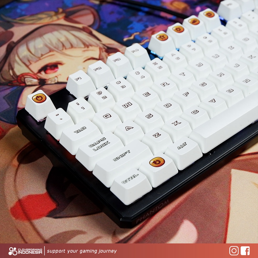 Keycaps UI Interface Style PBT Dye Sub - for Mechanical Keyboard