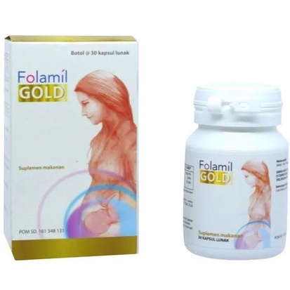 Folamil GOLD 30 Kapsul - Multivitamin dan Mineral untuk Ibu Hamil dan Menyusui