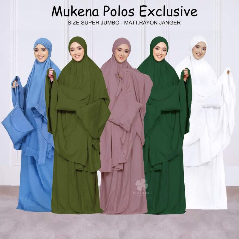 Mukena bali POLOS PREMIUM