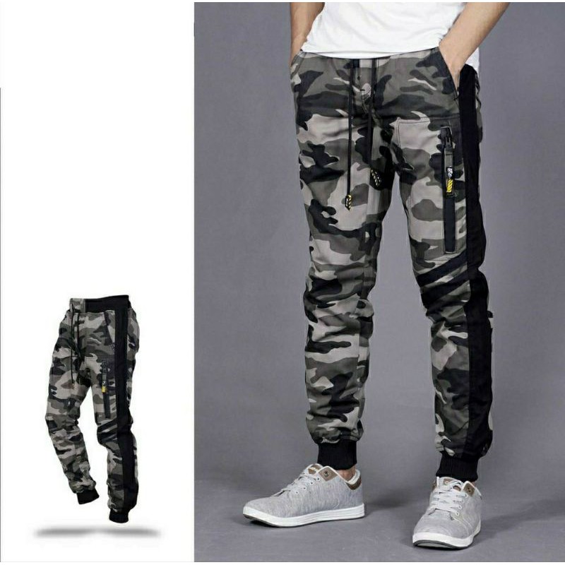 Celana Joger loreng  | Jogger Pants army pria