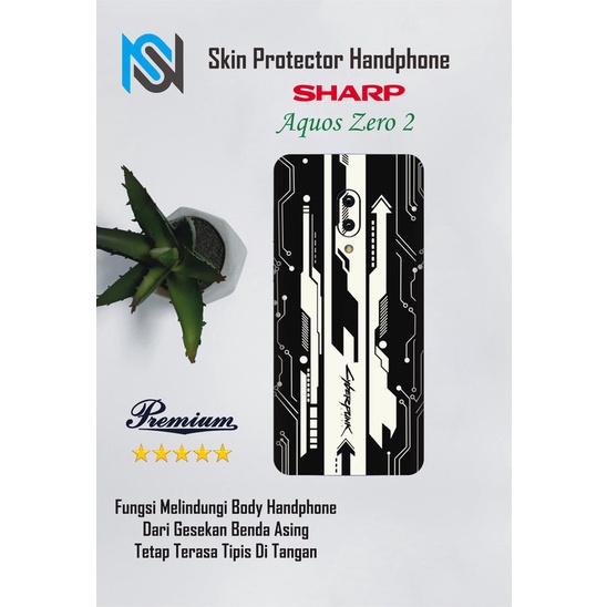 Isi 2pcs Garskin Hp Sharp aquos Zero 2 Motif cyber - Free Custom Motif