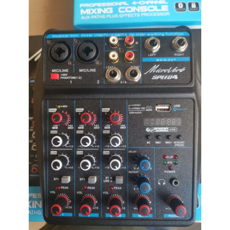 mixer audio microverb speed4 kualitas bagus