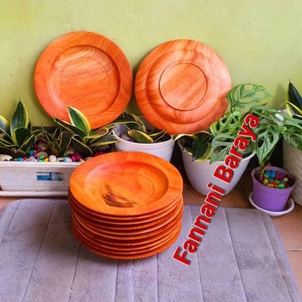 Food Grade Piring Kayu | Piring Makan | Piring Saji | Piring Hidang