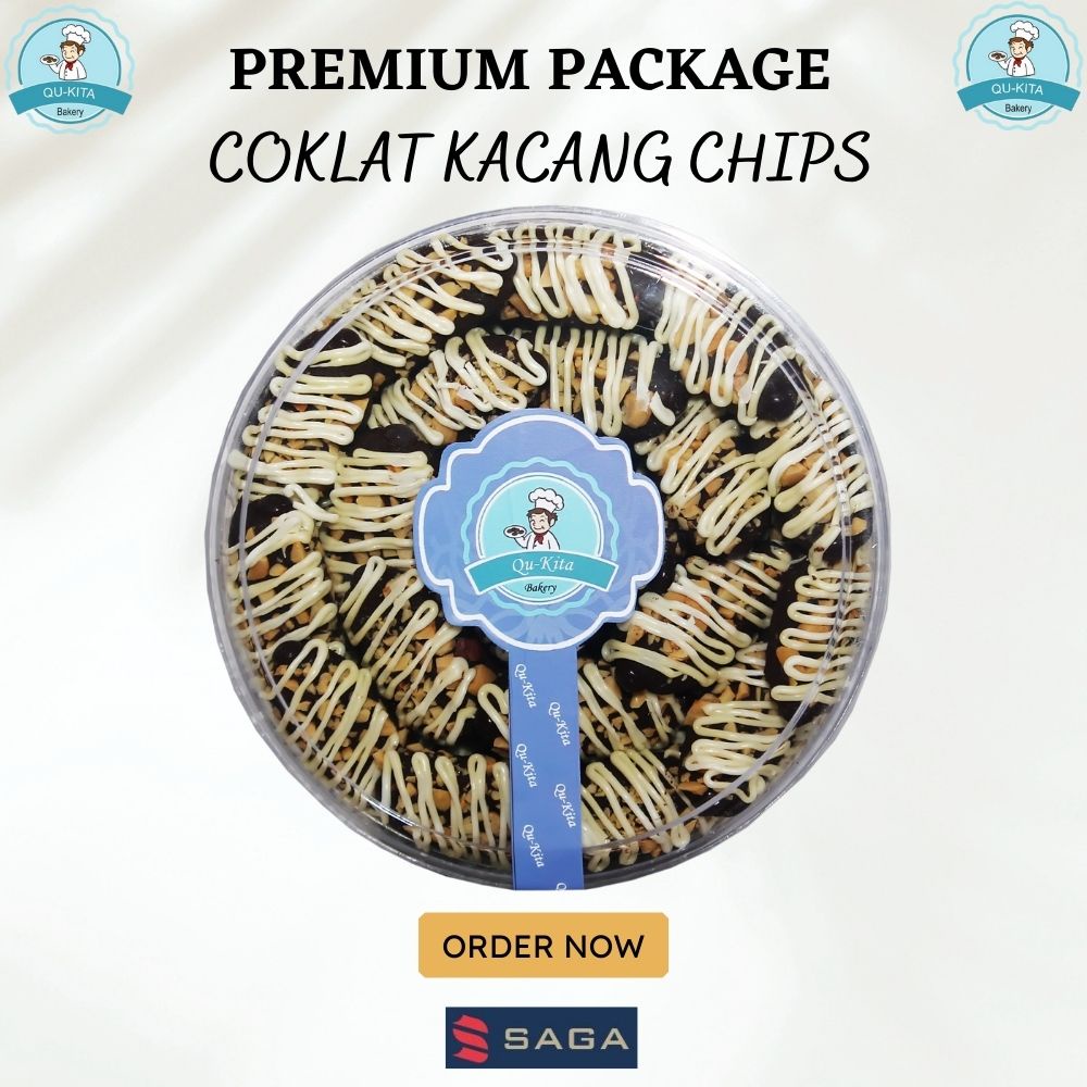 

Kue Kering Reguler / Kue Lebaran Premium Package Varian Coklat Kacang Chips Qu-Kita Bakery