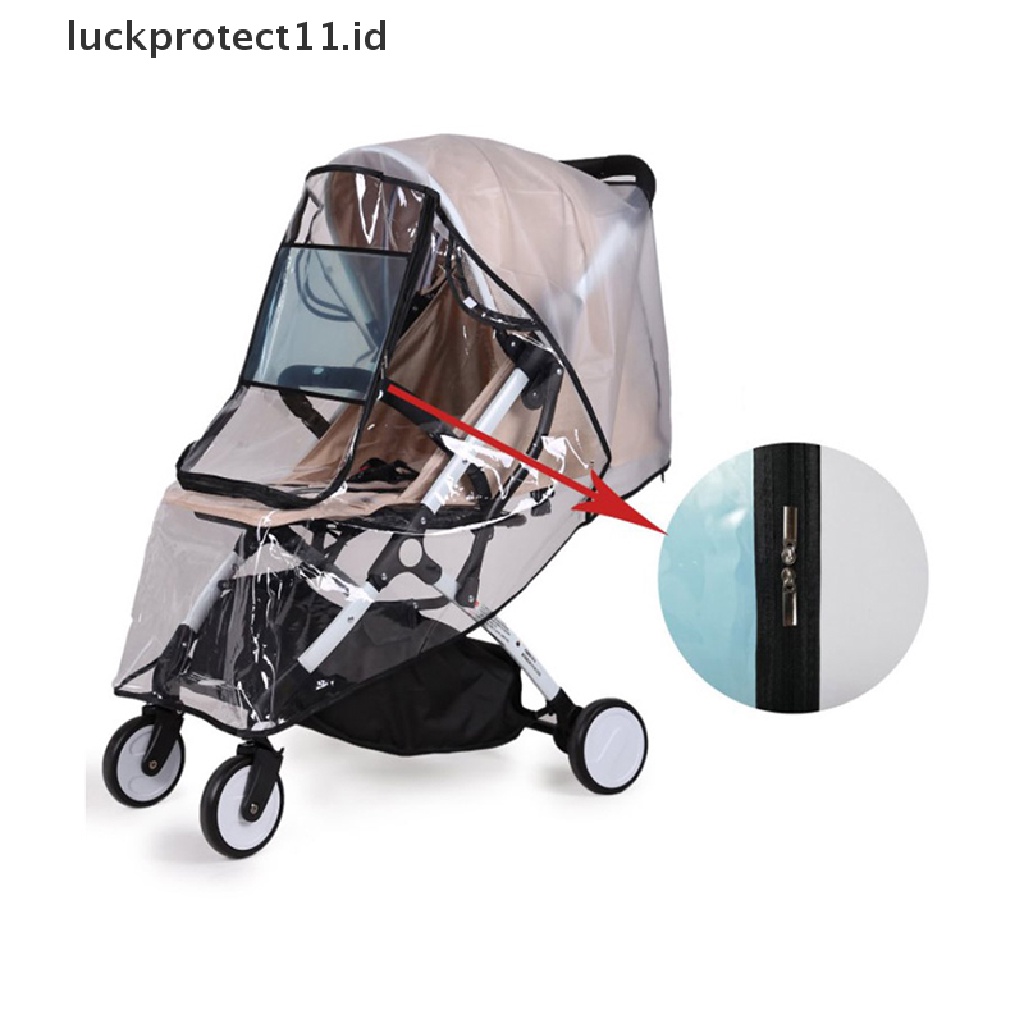 &lt; Luckprotect11. &lt; LuckproteksiId &gt; Cover Stroller Bayi Bahan Eva Transparan Anti Air