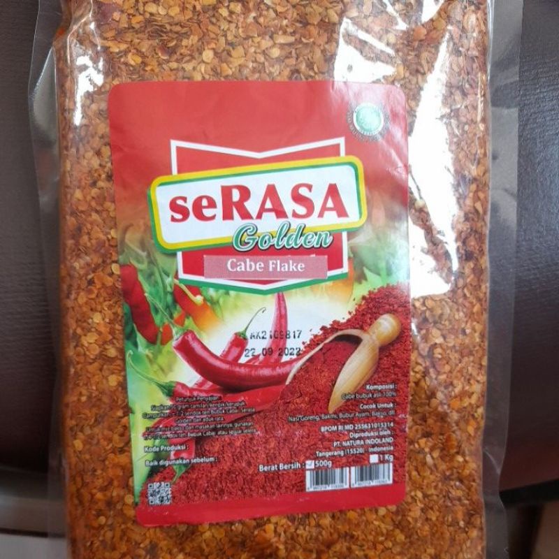 

BuBuk Cabe Kasar(Cabe Flake) SeRASA Golden 500g