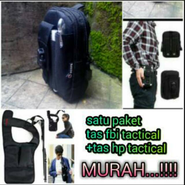 Tas hp pingang 1188 &amp; tas fbi gadget satu paket murah