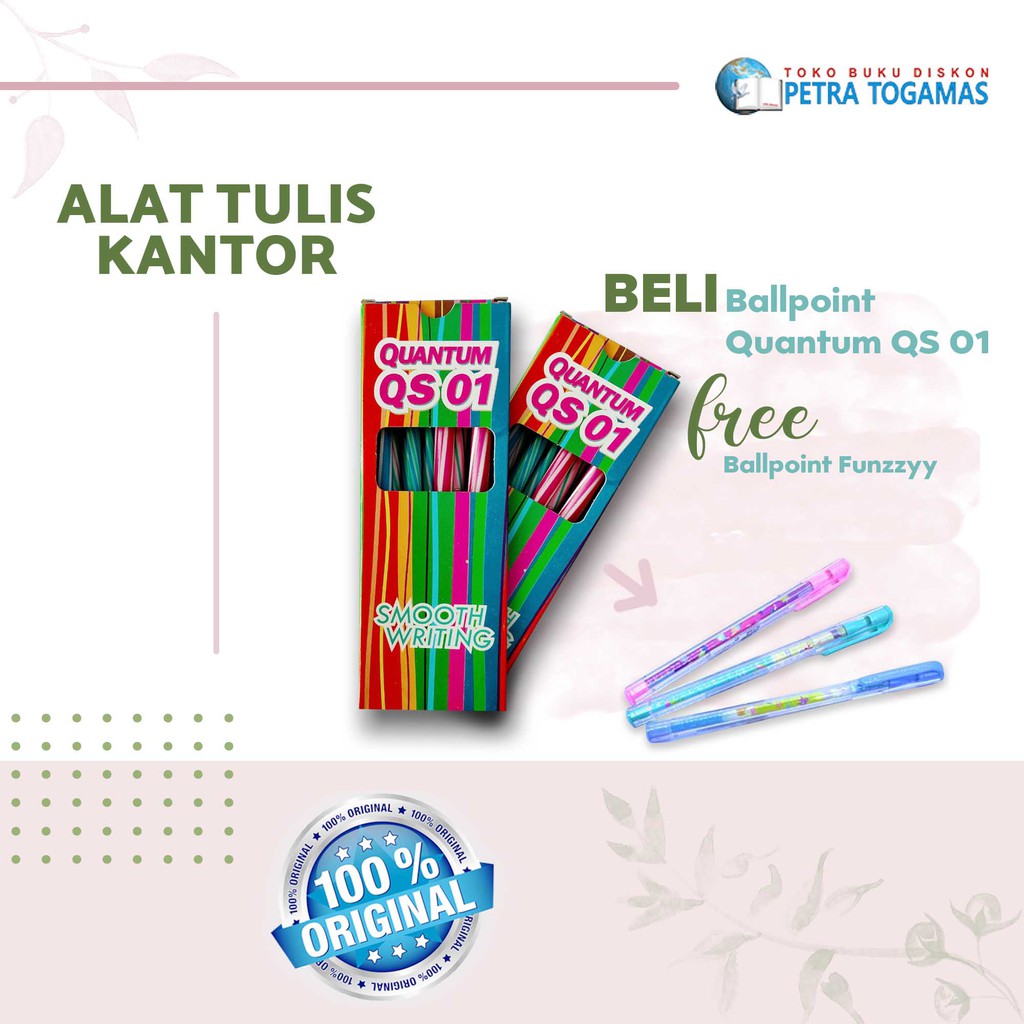 BALLPOINT QUANTUM QS 01 STANDARD BLACK PERPAK FREE BALLPOINT FUNZZY