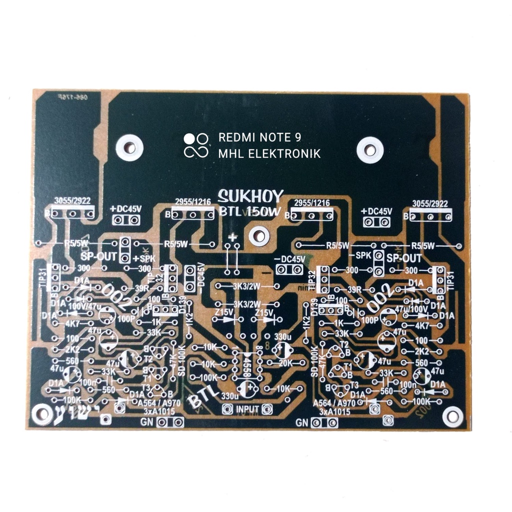 PCB Power Amplifier BTL 150Watt SUKHOY 002