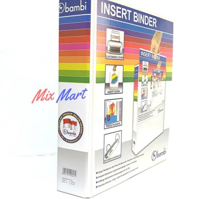 

Bambi 2123 M Insert Binder A4 2 ring 40 mm White 07 ORIGINAL