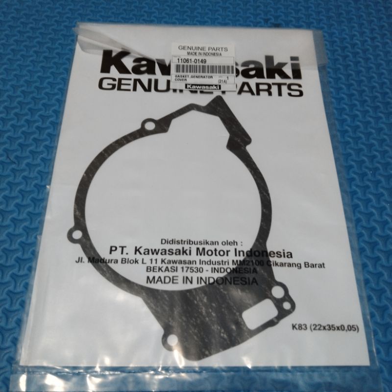 Paking magnet ninja 150 r rr original Kawasaki 11061-0149