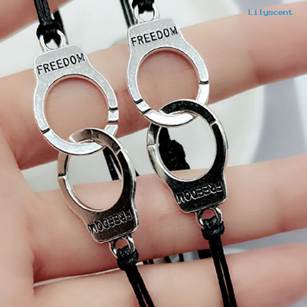 2pcs Gelang Persahabatan Dapat Disesuaikan Bahan Alloy Untuk Unisex