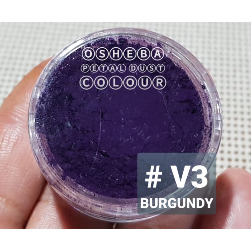 

Osheba petal dust khusus gumpaste warna burgundy