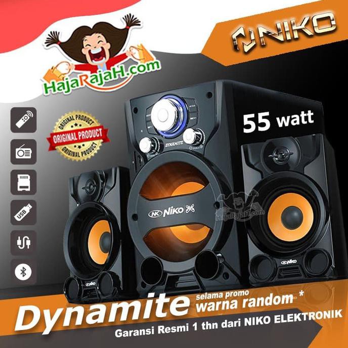 NIKO DYNAMITE SLANK 105W SPEAKER AKTIF 2.1 Multimedia Bluetooth