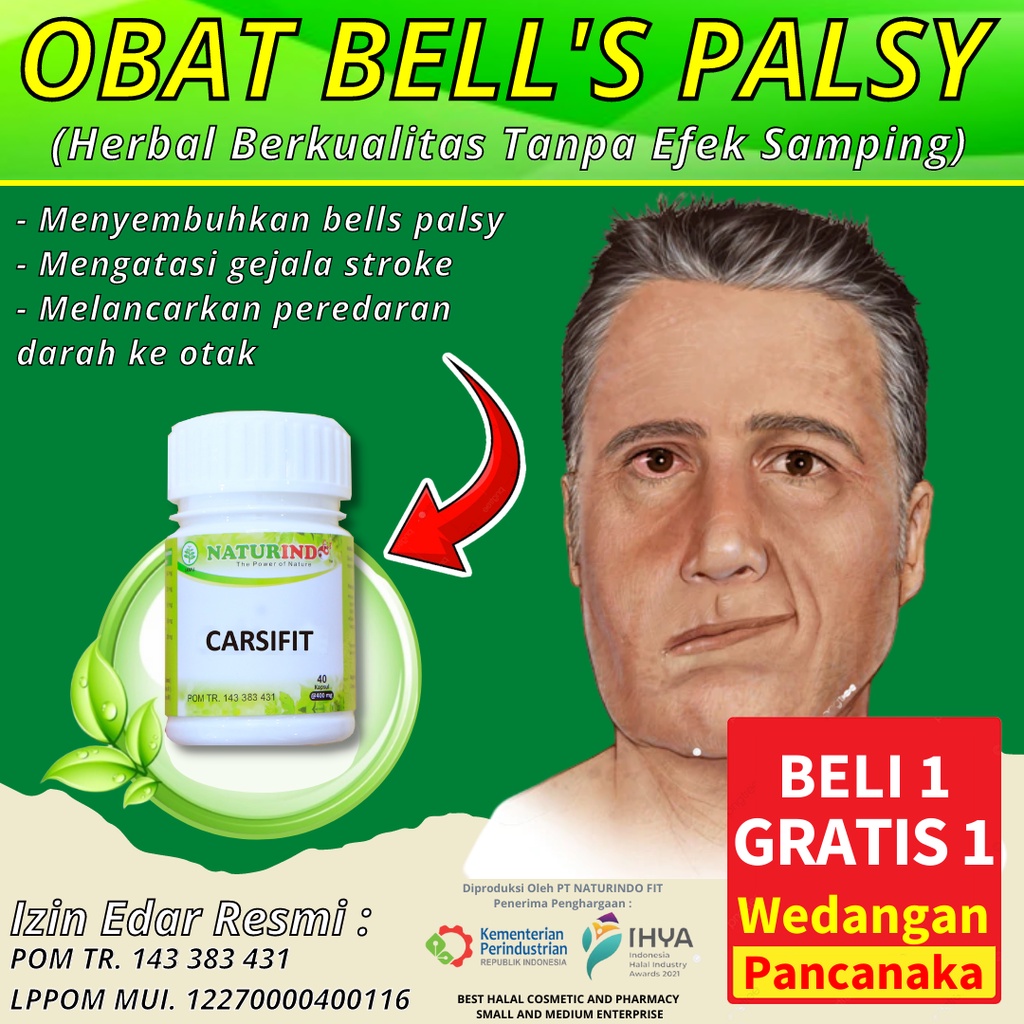 Jual Obat Bells Palsy Herbal Stroke Ringan Struk Bells Palsy Paling Ampuh Badan Mati Sebelah 0939